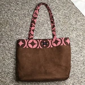 Madison suede handbag